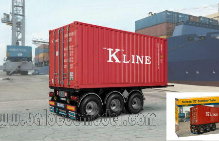 Italeri TECNOCAR 20  CONTAINER TRAILER KIT 1:24