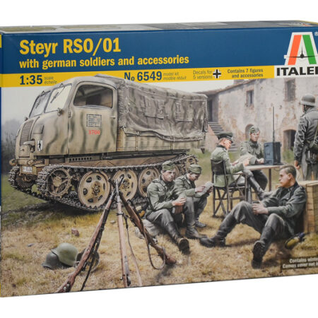 Italeri STEYR RSO/01 WITH GERMAN SOLDIERS AND ACCESSORIES KIT 1:35