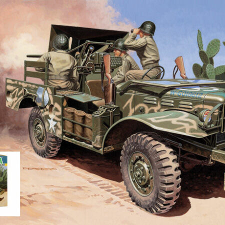 Italeri GUN MOTOR CARRIAGE 37 mm M6 KIT 1:35