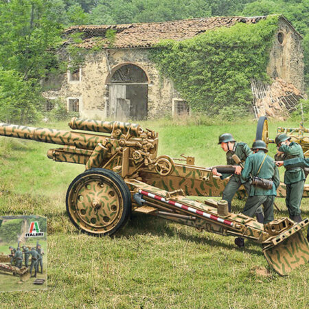 Italeri 15 cm FIELD HOWITZER 10,5 cm FIELD GUN KIT 1:72