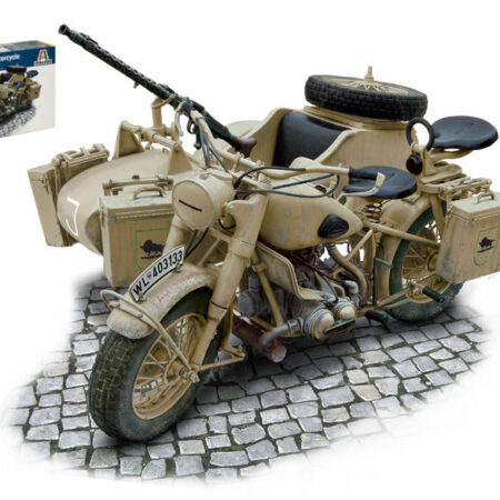 Italeri BMW R75 GERMAN MILITARY MOTOR W/SIDECAR KIT 1:9