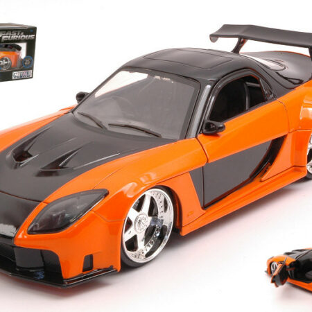 Jada Toys HAN'S MAZDA RX-7 1993 ORANGE/BLACK FAST & FURIOUS 1:24