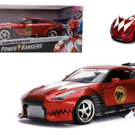 Jada Toys NISSAN SKYLINE GTR R-35 2009 "POWER RANGER" W/FIGURE 1:24