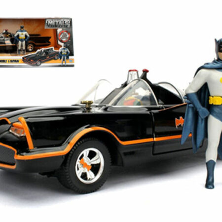 Jada Toys BATMOBILE 1966 WITH FIGURE BATMAN + ROBIN 1:24