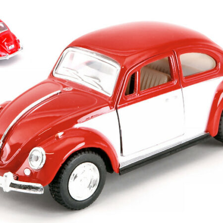 Kinsmart VW CLASSICAL BEETLE 1967 WHITE/RED BOX 1:32