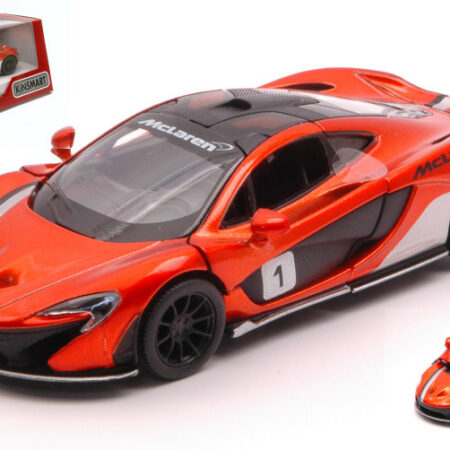 Kinsmart MC LAREN P1 WITH STRIPES ORANGE METALLIC cm 12 BOX