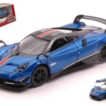 Kinsmart PAGANI HUAYRA BC WITH PRINTING & WING BLUE cm 12 BOX