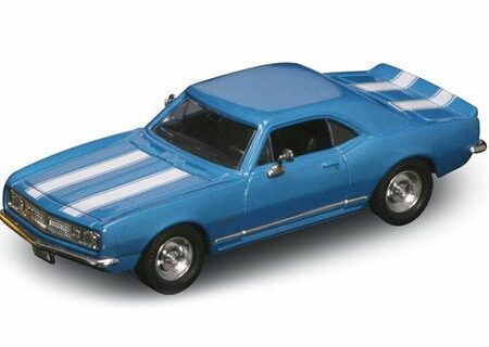 Lucky Die Cast CHEVROLET CAMARO Z-28 1967 BLUE W/WHITE STRIPES 1:43