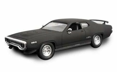 Lucky Die Cast PLYMOUTH GTX 1971 MATT BLACK 1:43