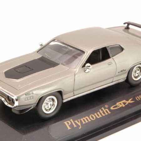 Lucky Die Cast PLYMOUTH GTX 1971 SILVER W/BLACK STRIPES 1:43