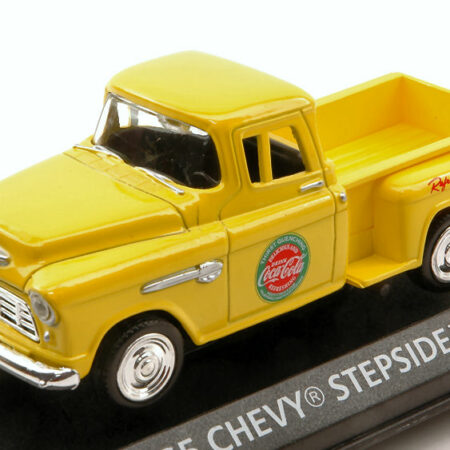 Motorcity Classics CHEVY STEPSIDE PICK UP 1955 YELLOW COCA COLA 1:43