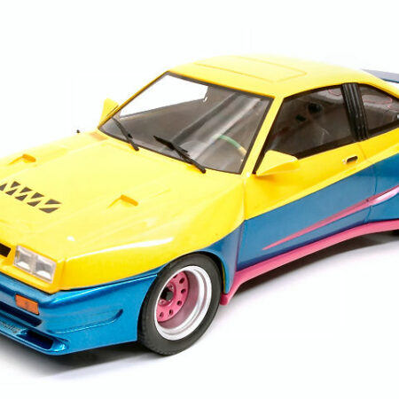 ModelCarGroup OPEL MANTA B MATTING YELLOW/BLUE 1:18