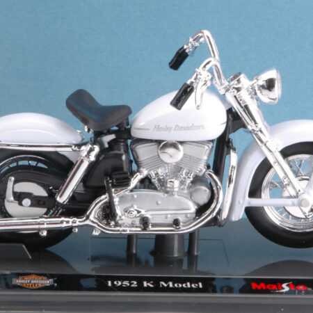 Maisto HARLEY DAVIDSON K MODEL 1952 WHITE 1:18