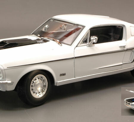 Maisto FORD MUSTANG GT COBRA JET 1968 WHITE 1:18