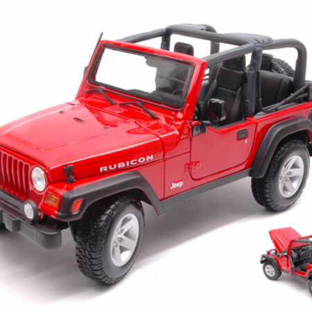 Maisto JEEP WRANGLER RUBICON RED 1:18