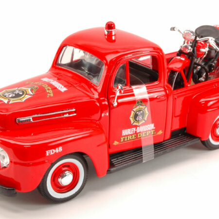 Maisto FORD F-1 PICK UP 1948 + HARLEY DAVIDSON 1936 EL KNUCKLEHEAD 1:24