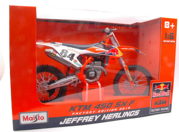 Maisto KTM 450 SX-F N.84 JEFFREY HERLINGS 1:6