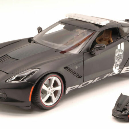 Maisto CORVETTE STINGRAY 2014 SAFETY SERVICE AND SECURITY MATT BLACK 1:18