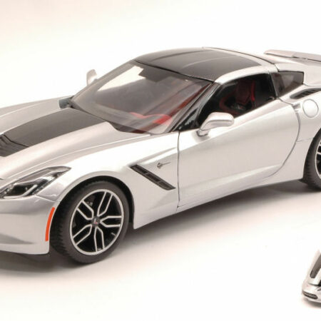 Maisto CHEVROLET CORVETTE STINGRAY Z51 2014 SILVER EXCLUSIVE SERIES 1:18