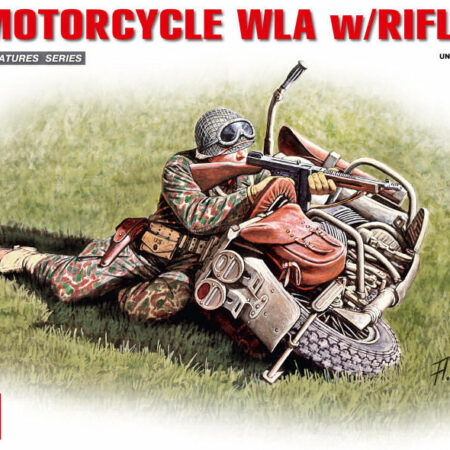 Miniart U.S. MOTORCYCLE WLA W/RIFLEMAN KIT 1:35