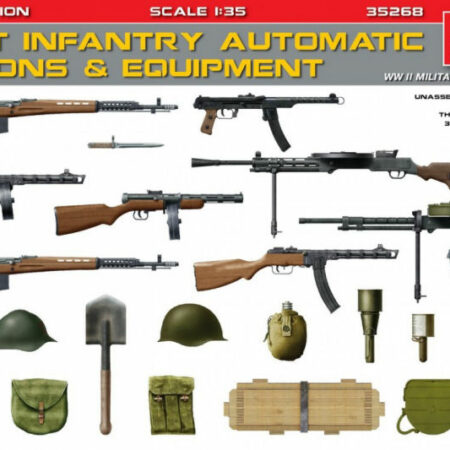 Miniart SOVIET INFANTRY AUTOMATIC WEAPONS & EQUIPMENT  KIT 1:35