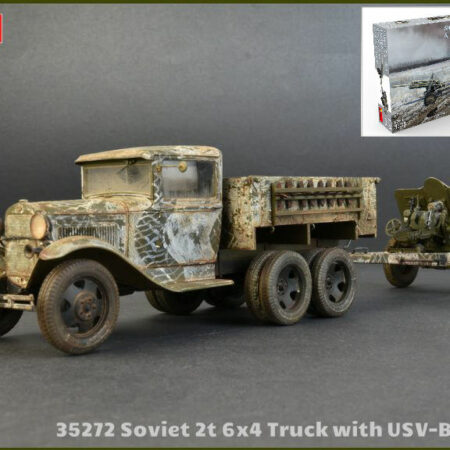 Miniart SOVIET 2t 6x4 TRUCK WITH 76 mm USV-BR GUN KIT 1:35