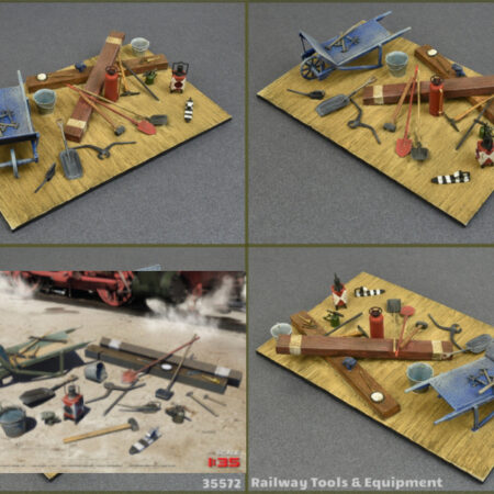 Miniart RAILWAY TOOLS & EQUIPMENT KIT 1:35