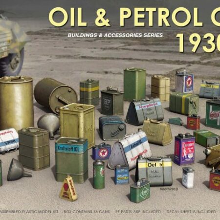 Miniart OIL & PETROL CANS 1930-40s KIT 1:35