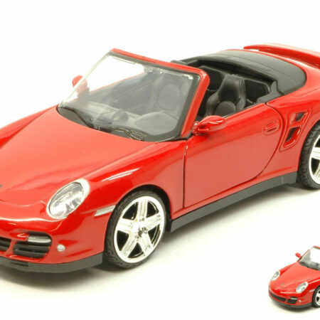 MotorMax PORSCHE 911 (997) TURBO CABRIO 2005 RED 1:24