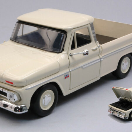 MotorMax CHEVROLET C10 FLETSIDE PICK-UP 1966 CREAM 1:24