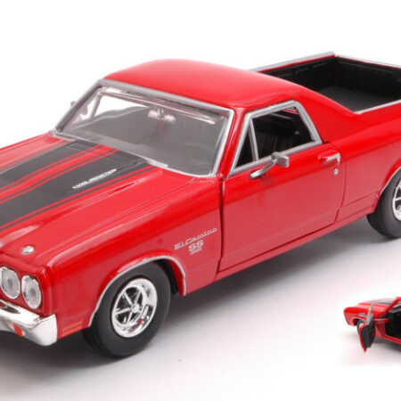 MotorMax CHEVROLET EL CAMINO SS 396 1970 RED W/BLACK STRIPES 1:24