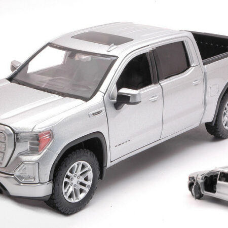 MotorMax GMC SIERRA 1500 SLT CREW CAB 2019 SILVER 1:27