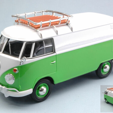 MotorMax VW TYPE 2 (T1) 1965 PORTAPACCHI GREEN/WHITE 1:24