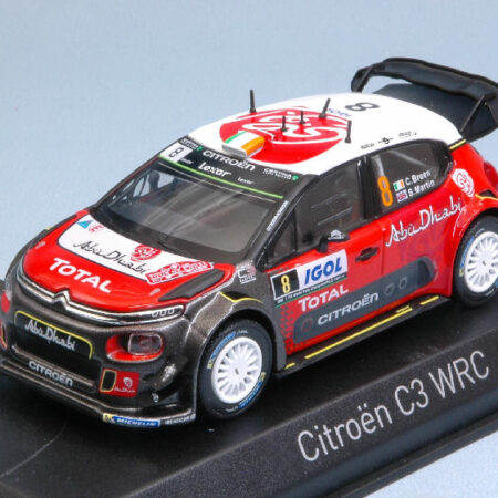 Norev CITROEN C3 WRC N.8 5th TOUR DE CORSE 2017 C.BREEN-S.MARTIN 1:43