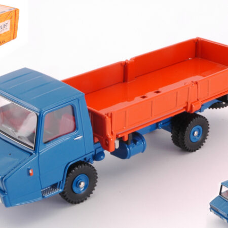 Norev BERLIET STRADAIR BENNE BASCULANTE LATERALE ORANGE & BLUE 1:43