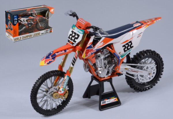 New Ray RED BULL KTM 450 SX-F N.222 TONY CAIROLI 1:6