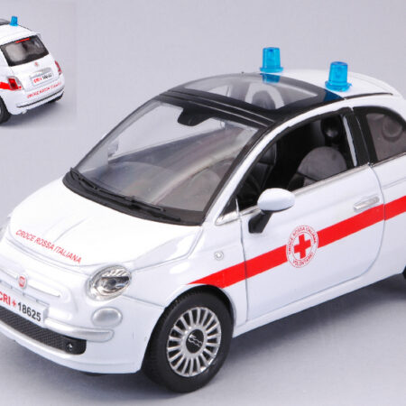 New Ray FIAT NUOVA 500 CROCE ROSSA ITALIANA 1:24