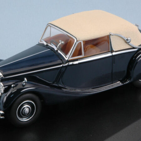 Oxford JAGUAR MKV RHD DARK BLUE W/BEIGE ROOF 1:43