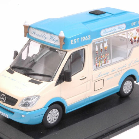 Oxford MERCEDES SPRINTER WHITBY MONDIAL ICE CREAM PICCADILLY WHIP 1:43