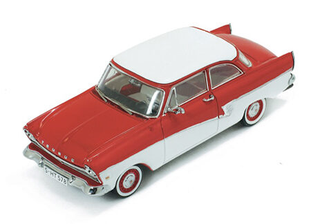 PremiumX FORD TAUNUS 17M 1957 RED/WHITE 1:43