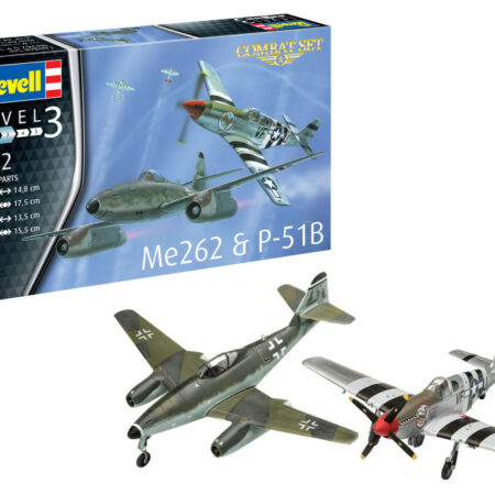 Revell ME262 & P-51B COMBAT SET KIT 1:72