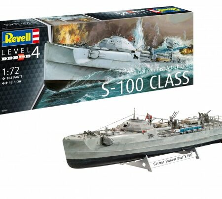 Revell GERMAN FAST ATTACK CRAFT S-100 KIT 1:72