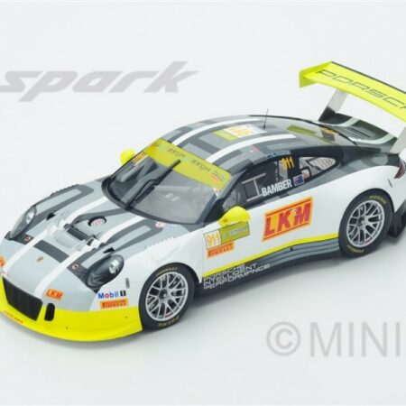 Spark Model PORSCHE 911 GT3 R N.911 4th MACAU GT WORLD CUP 2016 E.BAMBER  1:18