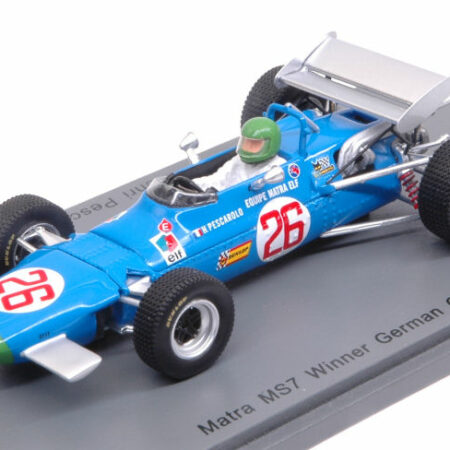 Spark Model MATRA MS7 H.PESCAROLO 1969 N.26 WINNER GERMAN GP F2 1:43