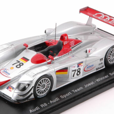 Spark Model AUDI R8 N.78 WINNER 12 H SEBRING 2000 F.BIELA-T.KRISTENSEN-E.PIRRO 1:43