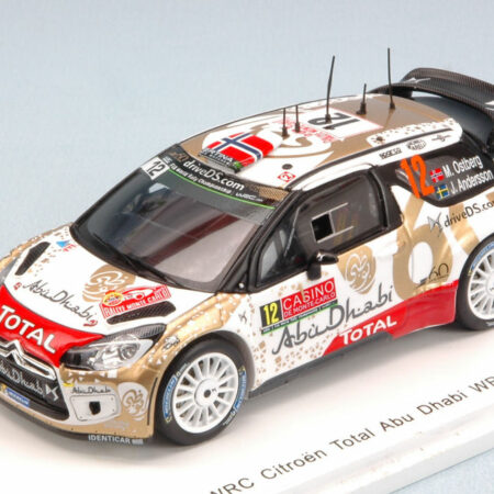 Spark Model CITROEN DS3 N.12 4th MONTE CARLO 2015 M.OSTBERG-J.ANDERSSON 1:43