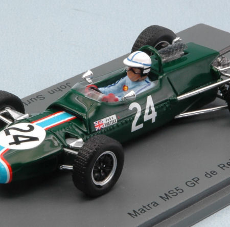 Spark Model MATRA MS5 J.SURTEES 1966 N.24 GRAND PRIX DE REIMS F2 1:43