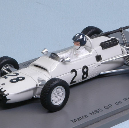 Spark Model MATRA MS5 G.HILL 1966 N.28 GRAND PRIX DE REIMS F2 1:43