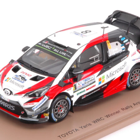 Spark Model TOYOTA YARIS WRC N.8 WINNER ARGENTINA 2018 O.TANAK-M.JARVEOJA 1:43