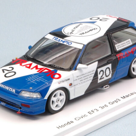 Spark Model HONDA CIVIC EF3 N.20 3rd MACAU GUIA RACE 1990 TOMOHIKO TSUTSUMI 1:43